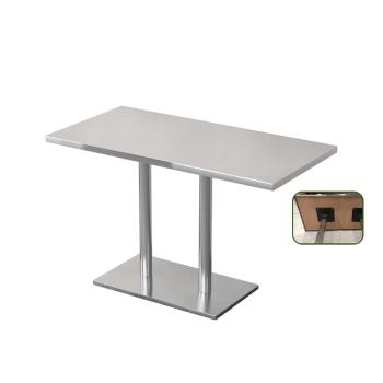 Großhandel B2B Shop Edelstahl Rundtisch Restaurant Tisch Kantine